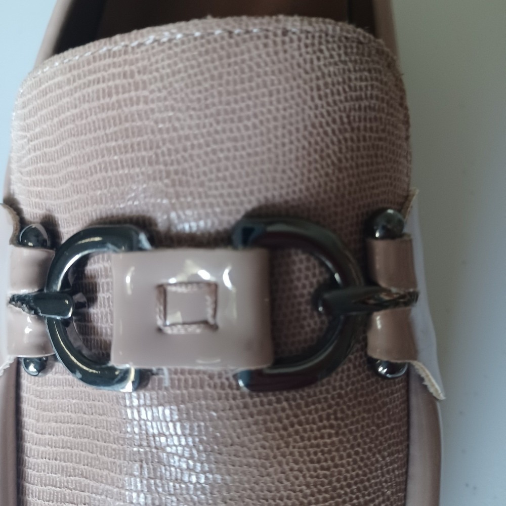 Donald Pliner Womens Blush Pink Leather Lug Sole Bit Loafers HPCLIO-CS Size 10M - Picture 15 of 16